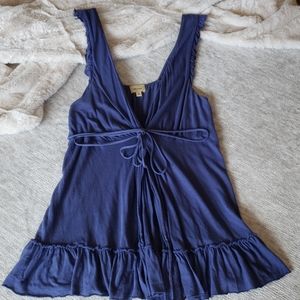 Ella Moss vibrant blue wrap Camisole M